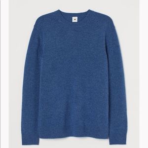 Knit Lambswool Sweater Blue